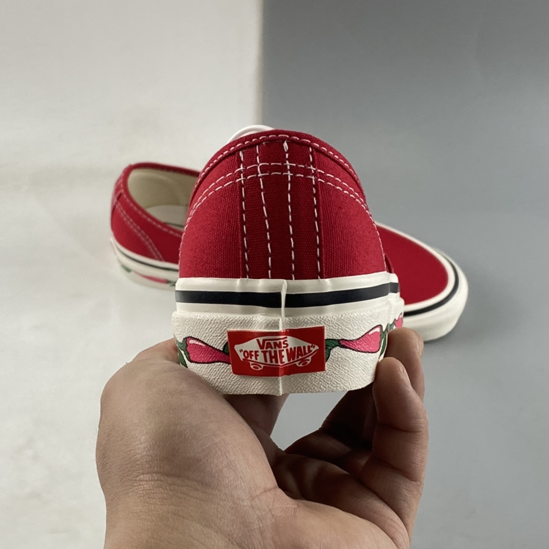 Vans Style 44 DX Anaheim retro red Valentine's Day personalized printed canvas shoes VN0A48VYFRK