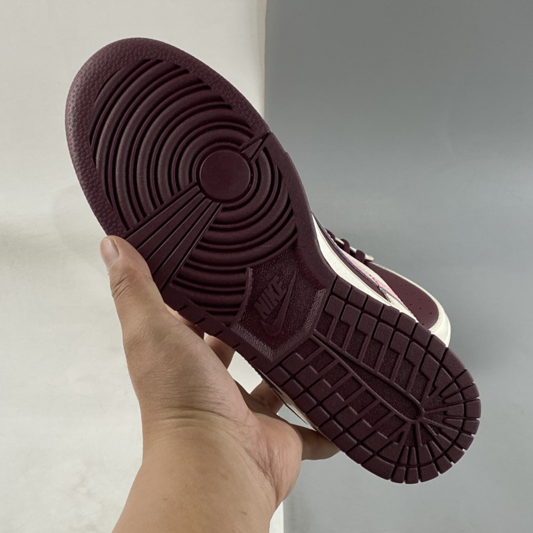 P220 Nike Dunk Low ”Night Maroon and Medium Soft Pink” 酒红 DR9705-100