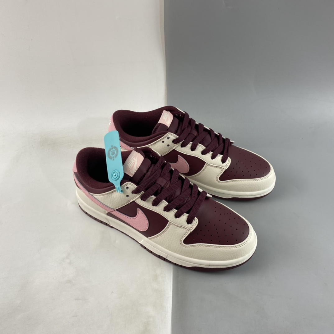 P220 Nike Dunk Low ”Night Maroon and Medium Soft Pink” 酒红 DR9705-100
