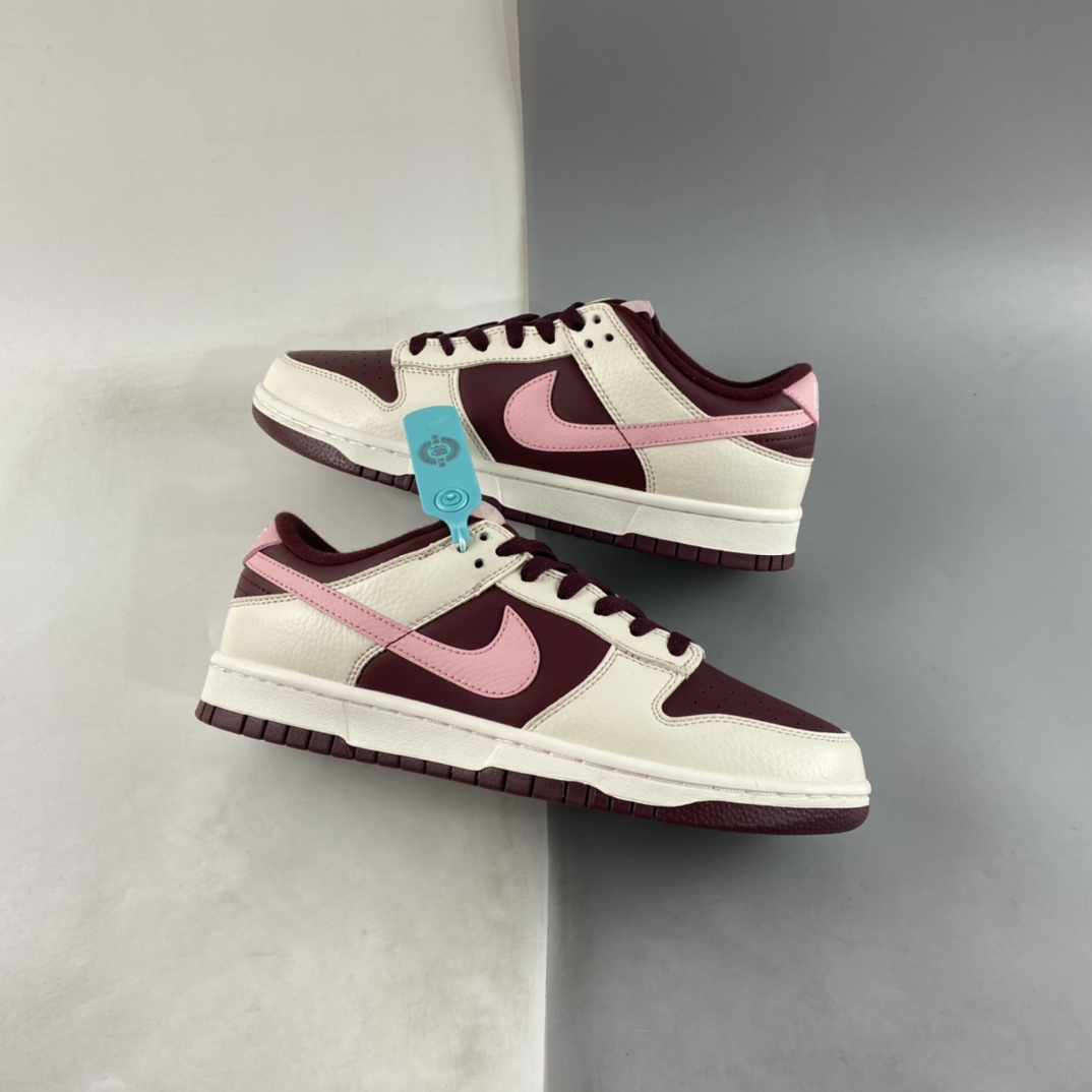 P220 Nike Dunk Low ”Night Maroon and Medium Soft Pink” 酒红 DR9705-100