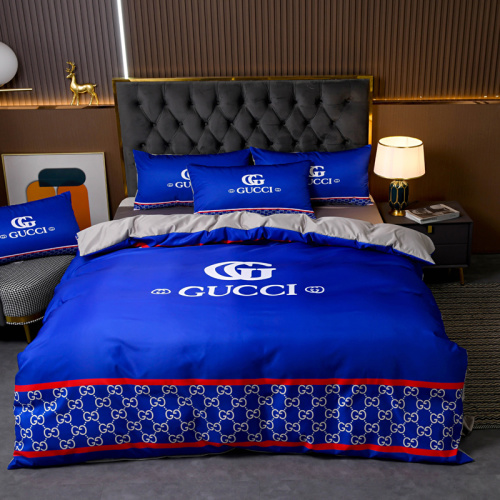 Gucci Bedding Set - Luxury Washed Silk 4-Piece Set, Cool and Breathable 1 Gucci Bedding Set - Luxury Washed Silk 4-Piece Set, Cool and Breathable