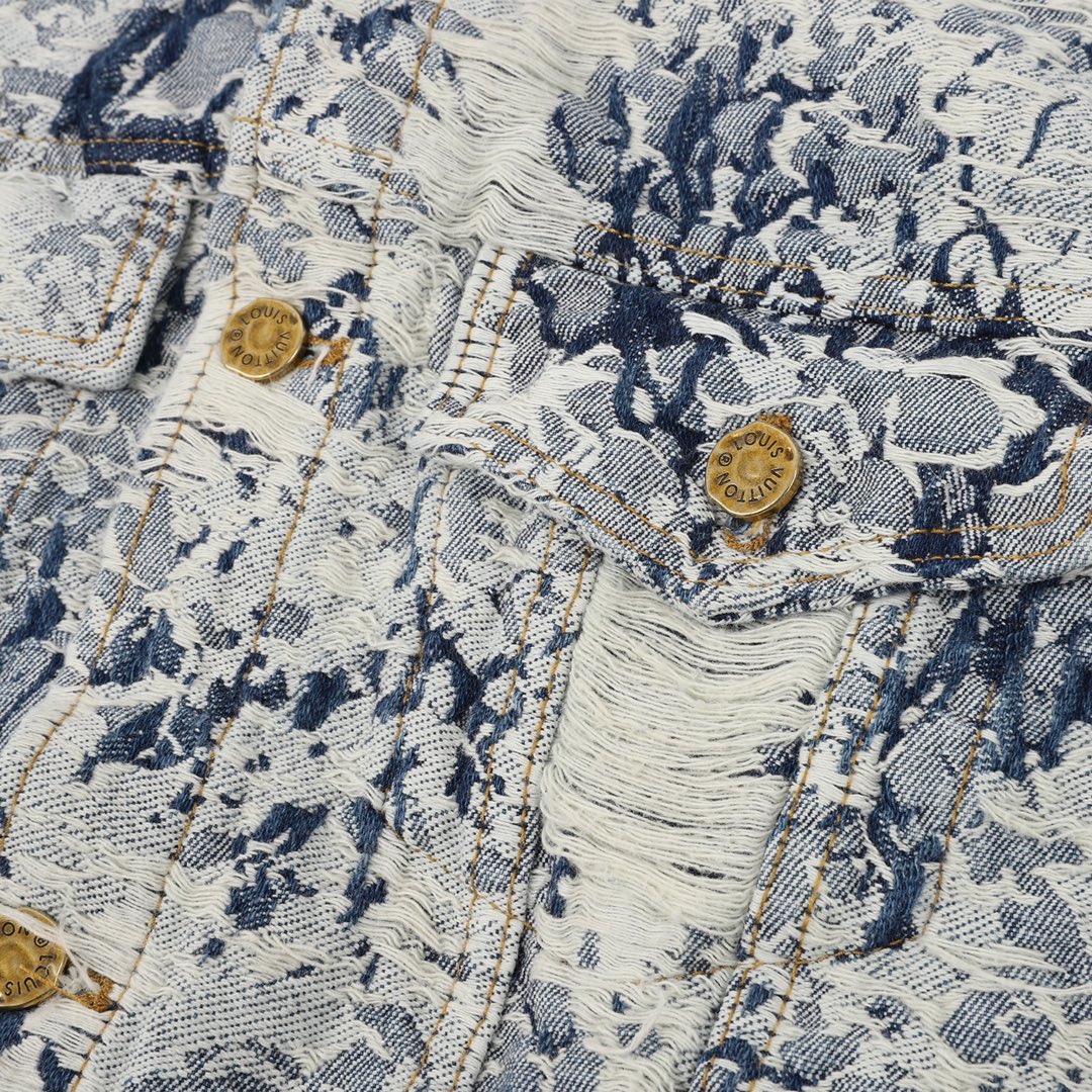 Louis Vutton路易威登 雪花牛仔外套
