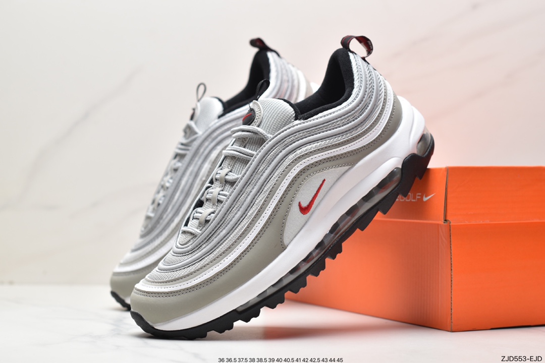 240 耐克Nike Golf Air Max 97G子弹头高尔夫球鞋经典跨界男女鞋中性运动鞋CI7538-101