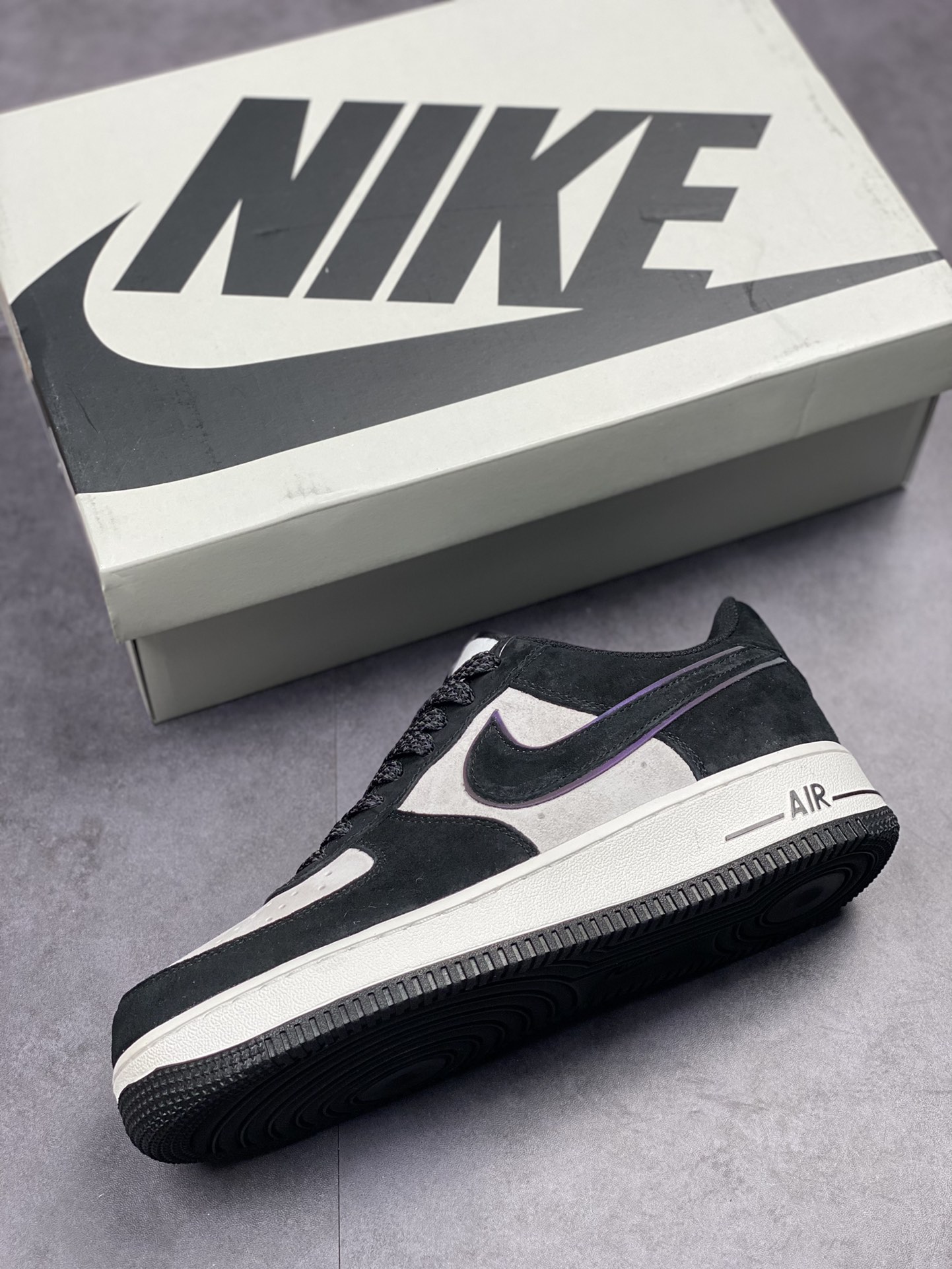 Nike Air Force 1 Low 07 Suede Black and White Panda MX0820-502