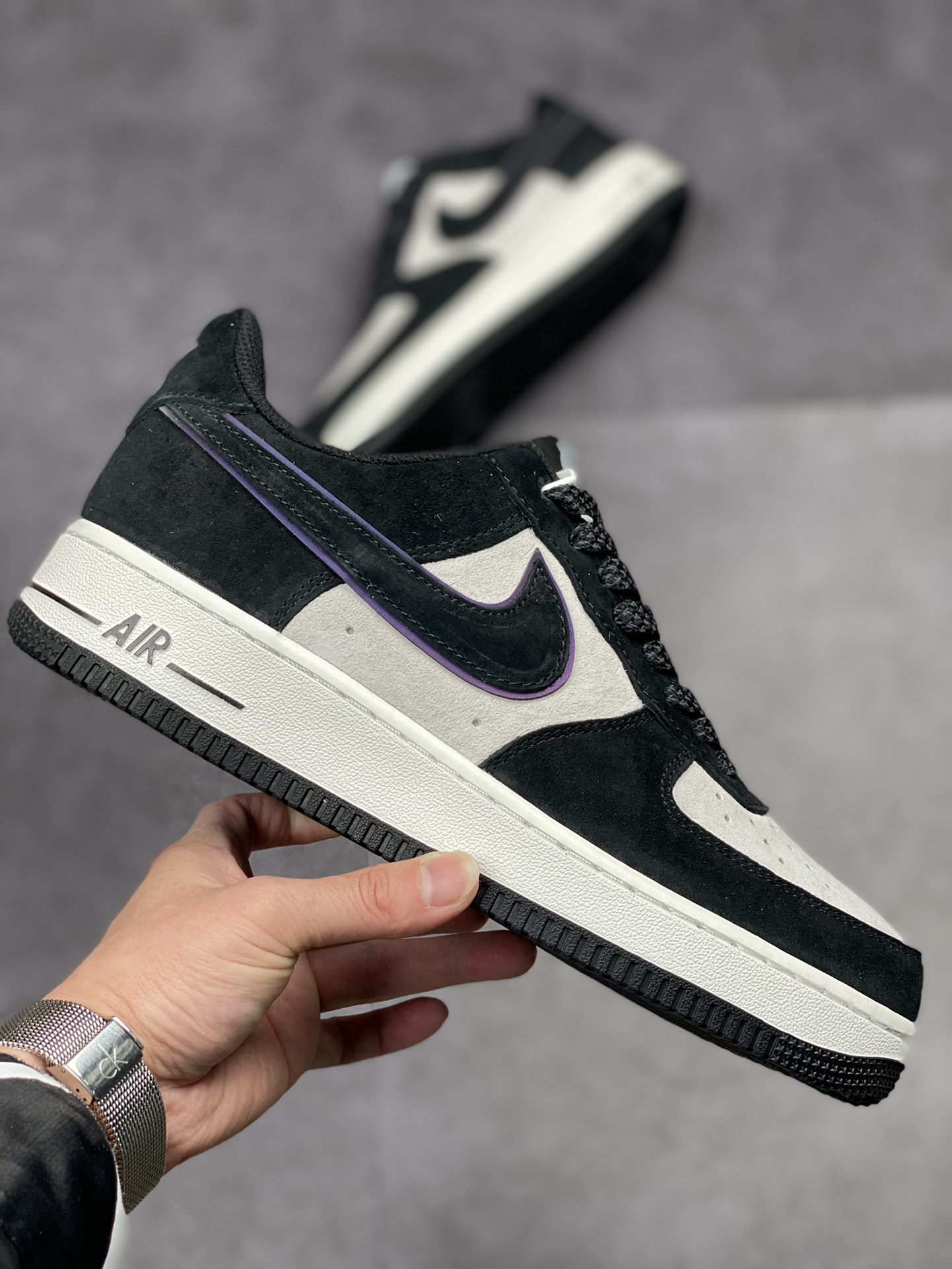 Nike Air Force 1 Low 07 Suede Black and White Panda MX0820-502