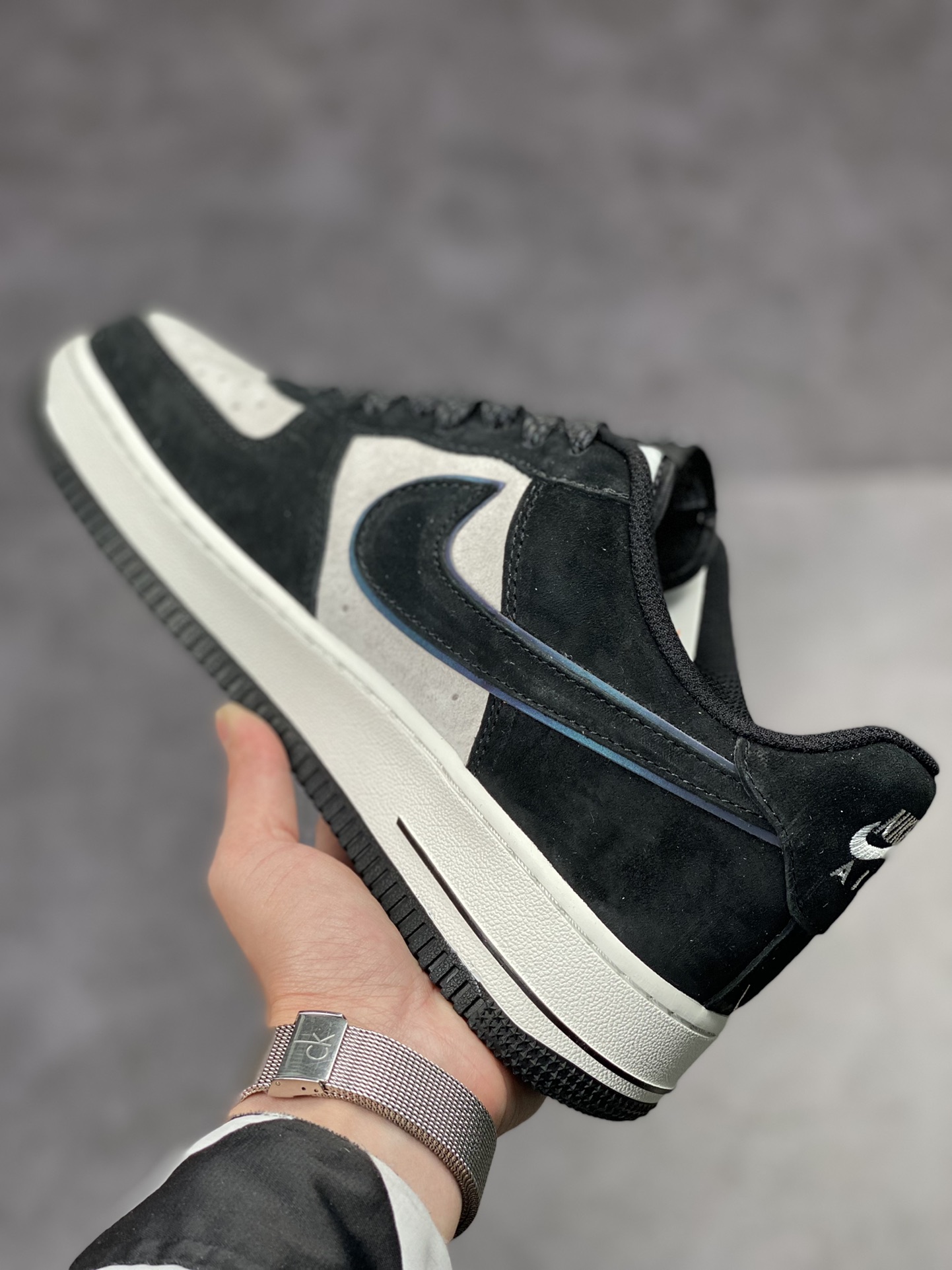 Nike Air Force 1 Low 07 Suede Black and White Panda MX0820-502