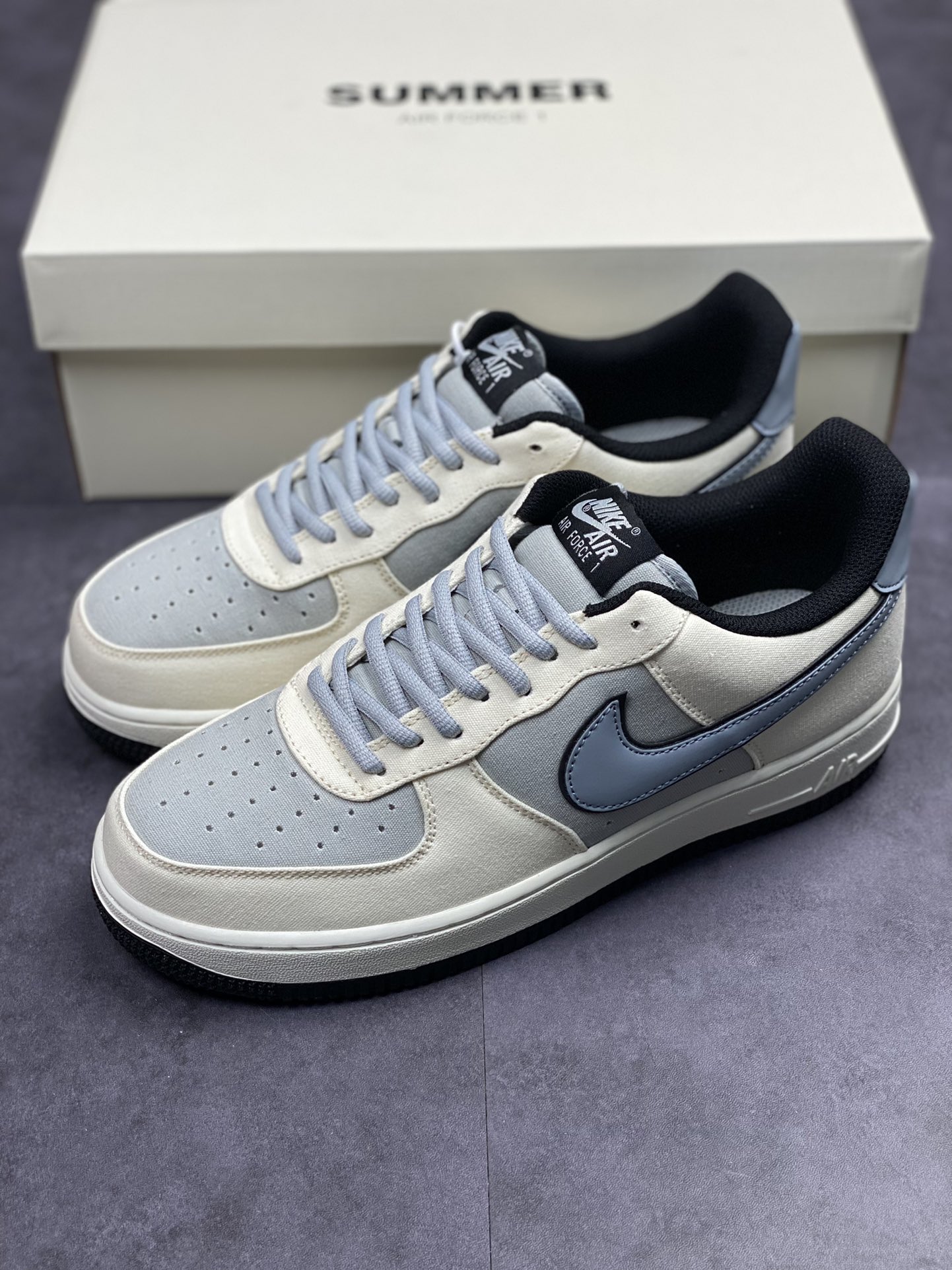 180 Nike Air Force 1 Low 07 米灰丹宁布 DG2296-020