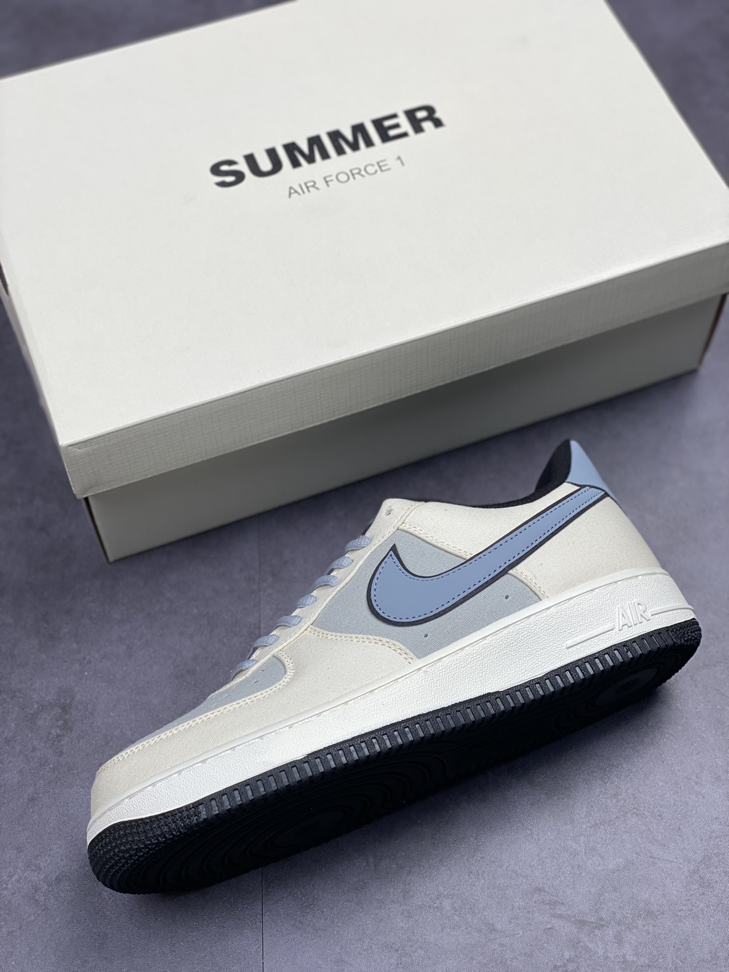 180 Nike Air Force 1 Low 07 米灰丹宁布 DG2296-020