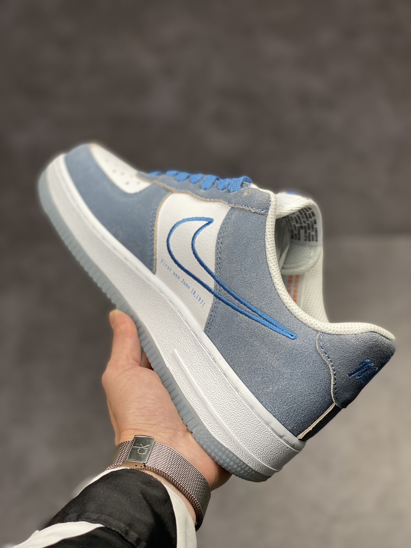 220 Nike Air Force 1 Low 07 白灰蓝宇航员DA8302-202