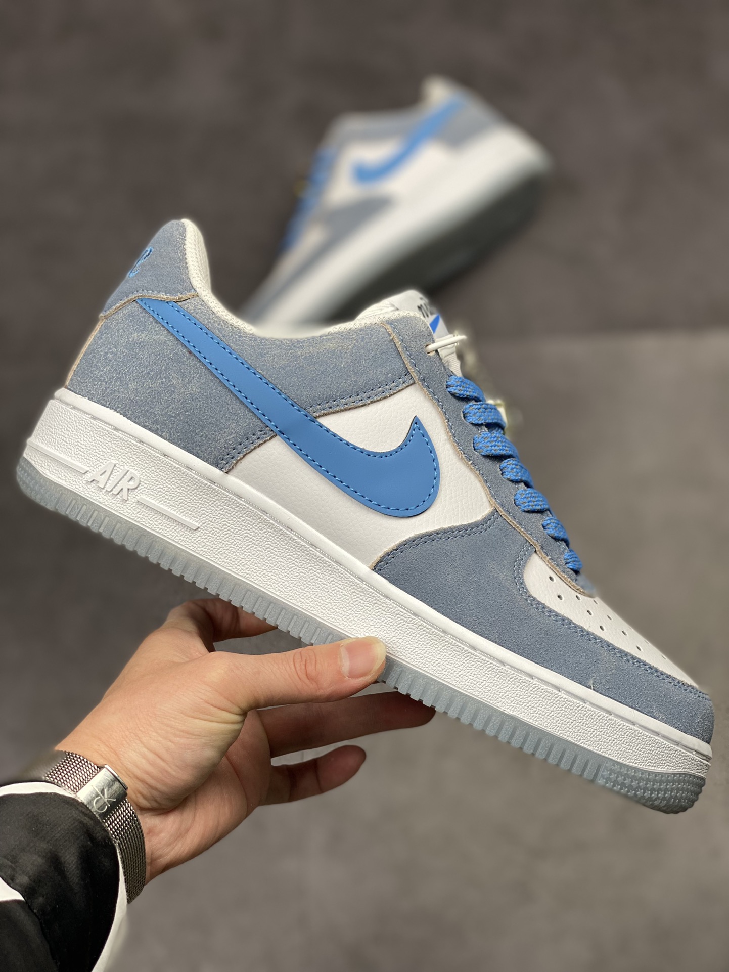 220 Nike Air Force 1 Low 07 白灰蓝宇航员DA8302-202