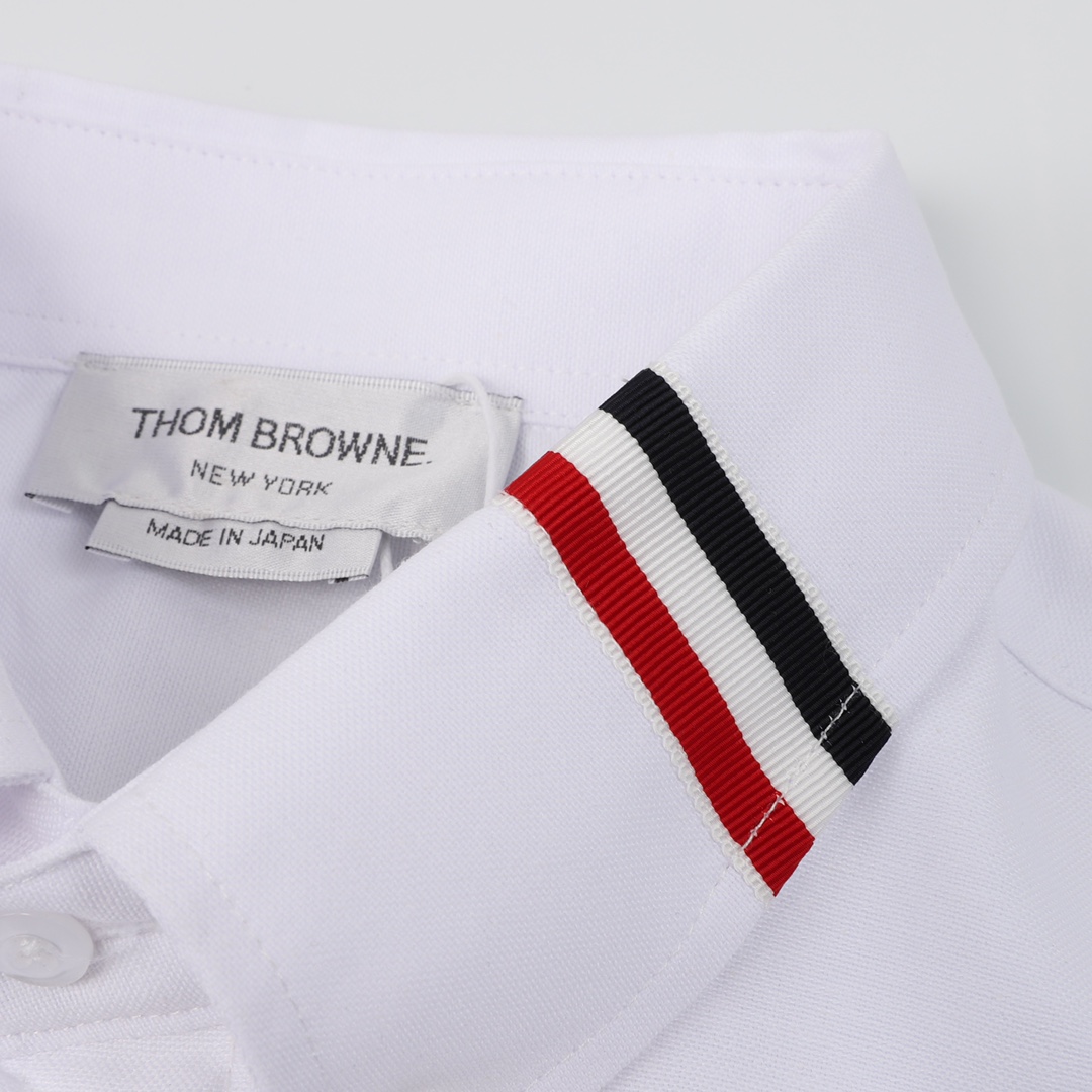 200 Thom Browne /汤姆布朗 领口织带长袖衬衫 定制16s双纱牛津纺面料