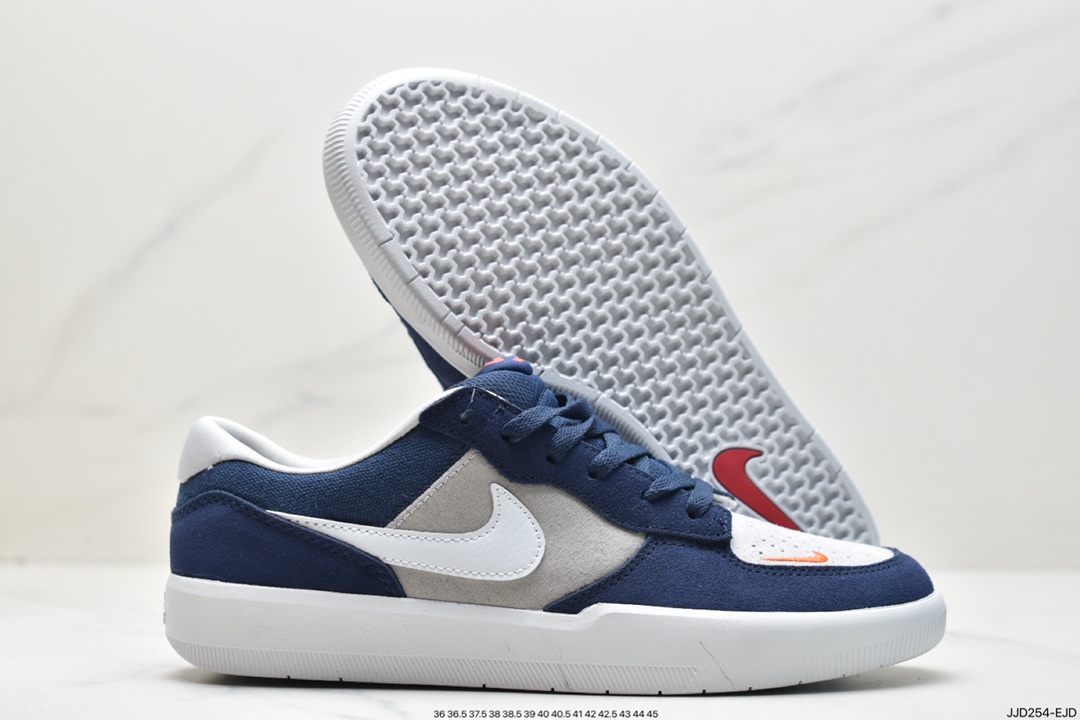 130 全新耐克Nike SB Force 58"Navy/Grey/White/Red"SB空军58系列低帮板鞋“海军蓝灰白红”CZ2959-403