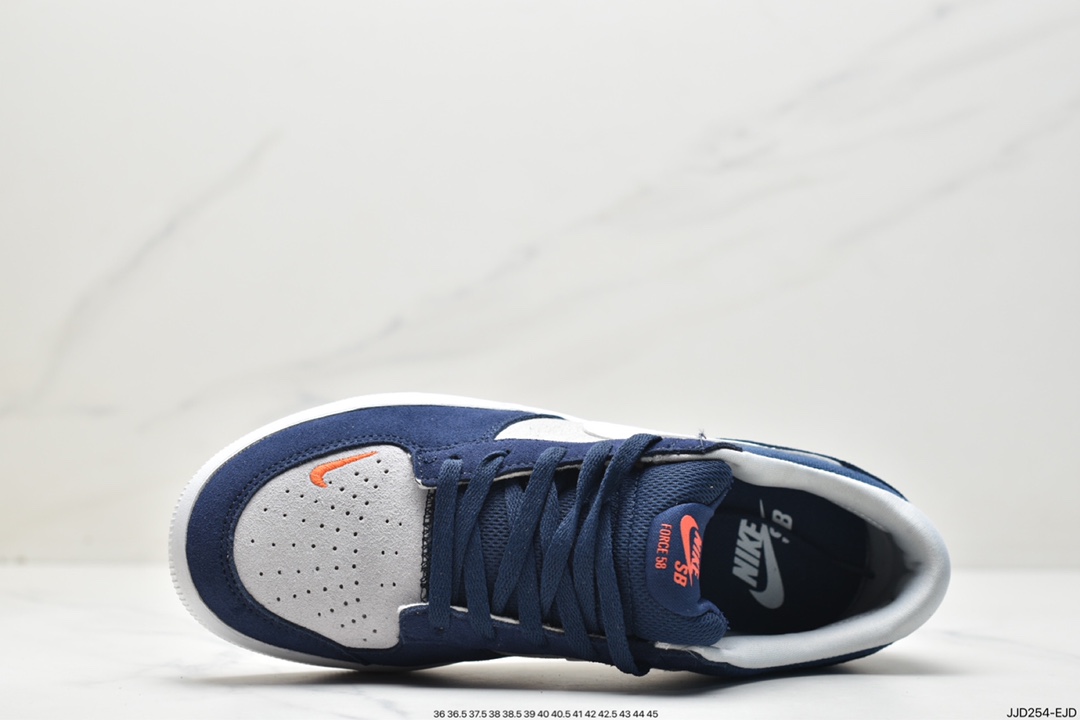 130 全新耐克Nike SB Force 58"Navy/Grey/White/Red"SB空军58系列低帮板鞋“海军蓝灰白红”CZ2959-403