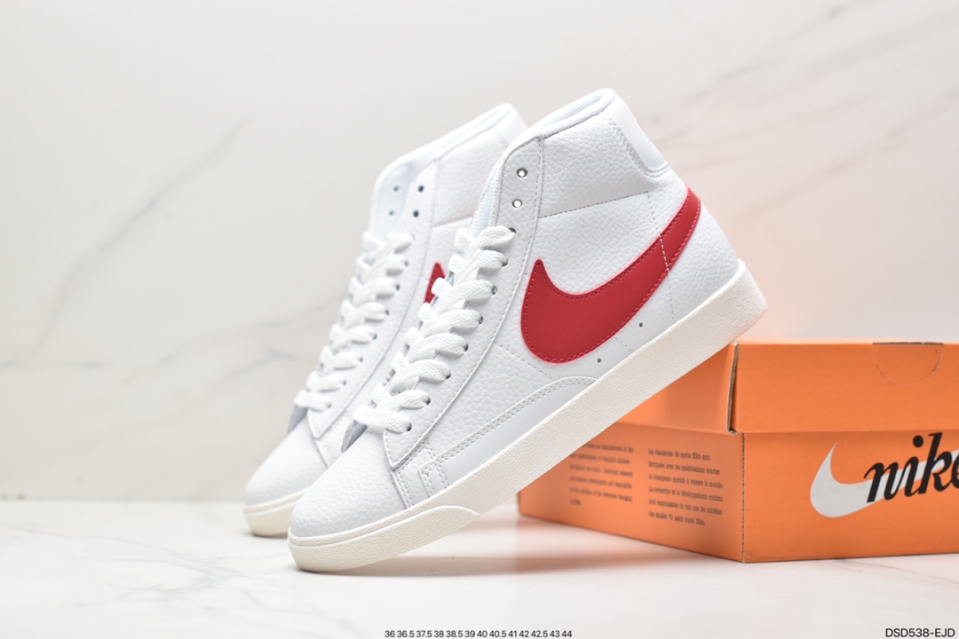 100 Nike Blazer Mid Retro 开拓者皮面高帮板鞋 AV9375-106