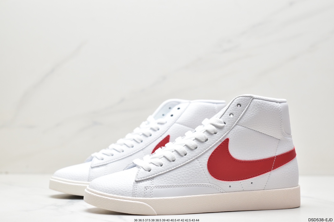 100 Nike Blazer Mid Retro 开拓者皮面高帮板鞋 AV9375-106