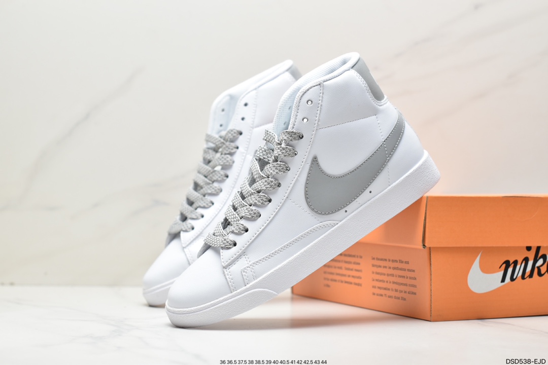 100 Nike Blazer Mid Retro 开拓者皮面高帮板鞋 AV9375-106