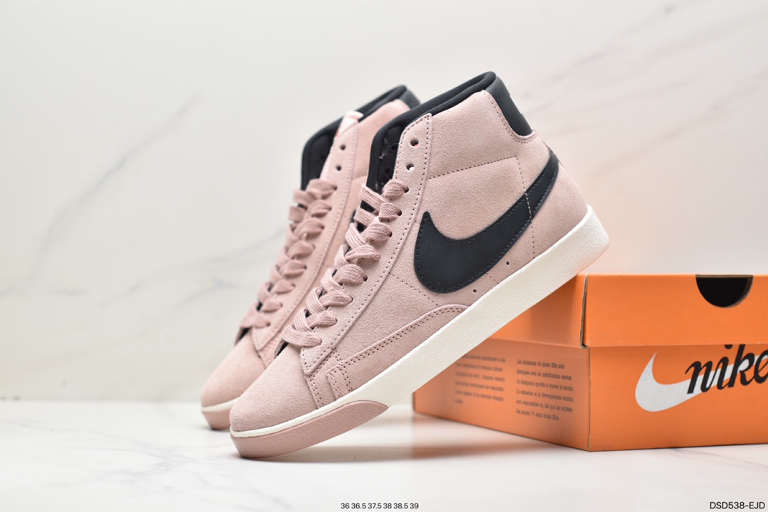 100 Nike Blazer Mid Retro 开拓者皮面高帮板鞋 AV9375-106
