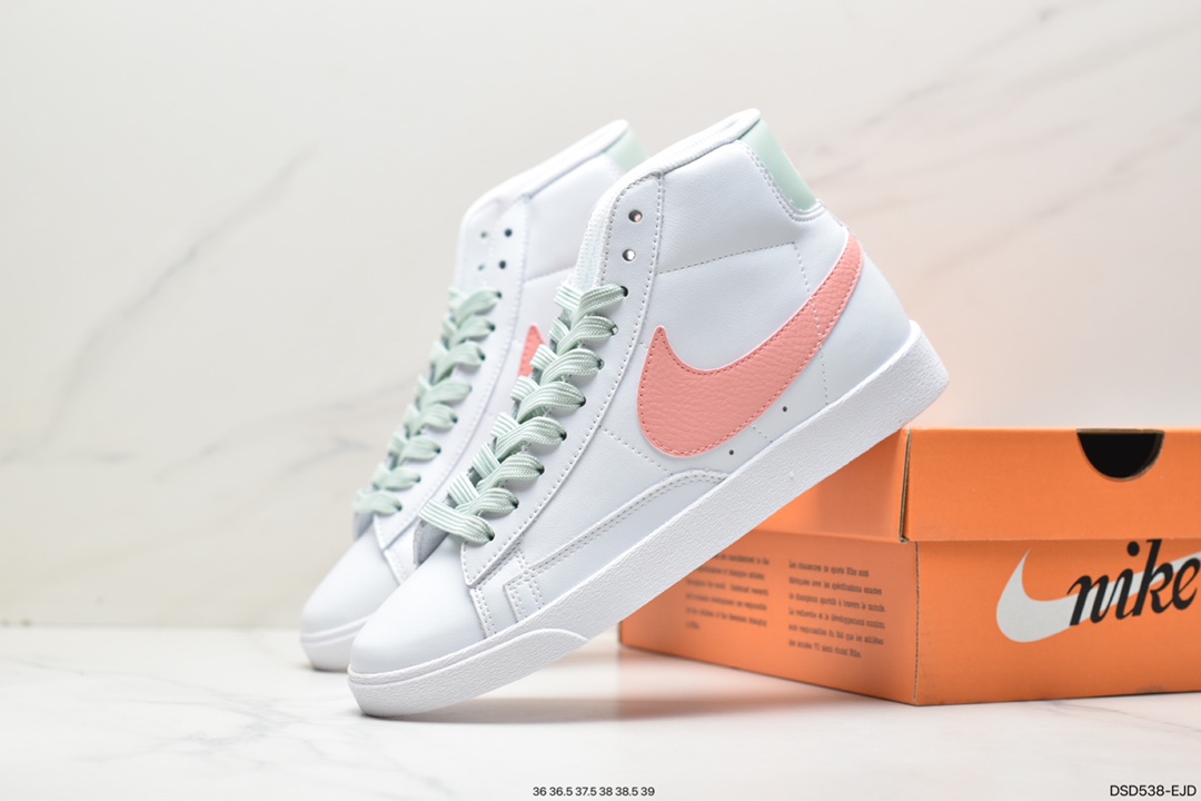 100 Nike Blazer Mid Retro 开拓者皮面高帮板鞋 AV9375-106