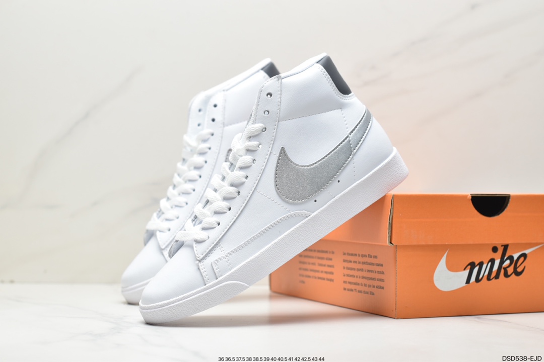 100 Nike Blazer Mid Retro 开拓者皮面高帮板鞋 AV9375-106
