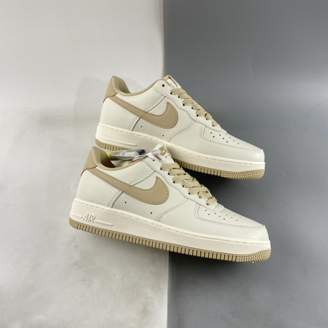 P240 Nike Air Force 1'07 Low 米卡其配色 空军一号低帮休闲板鞋 GR5263-023