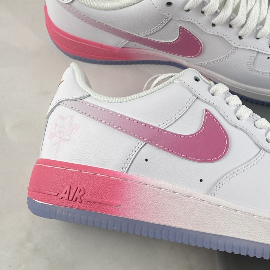 P200 Nike Air Force 1'07 Low 渐变白粉色休闲板鞋 FD0778-100