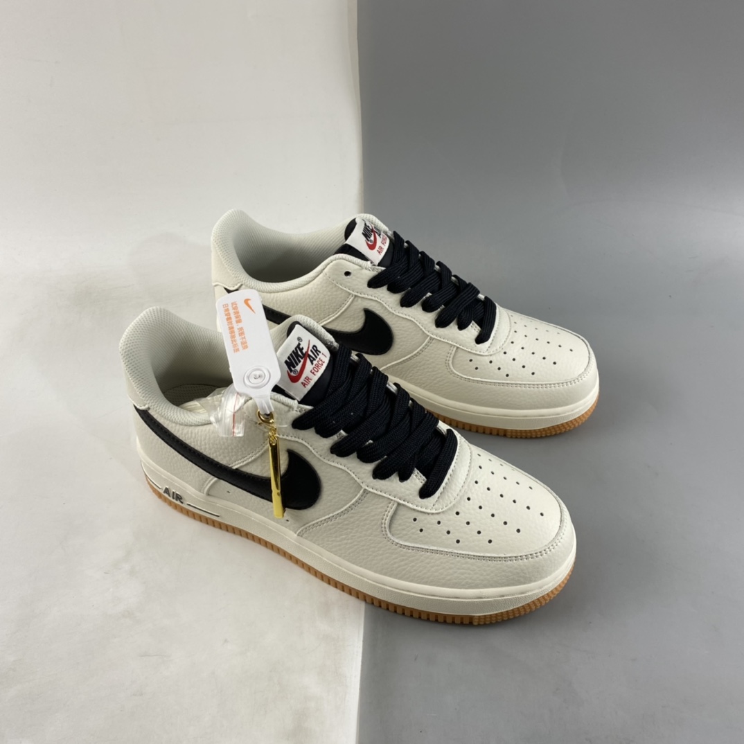P240 Nike Air Force 1'07 Low 奶油黑 空军一号低帮休闲板鞋 ML2022-116