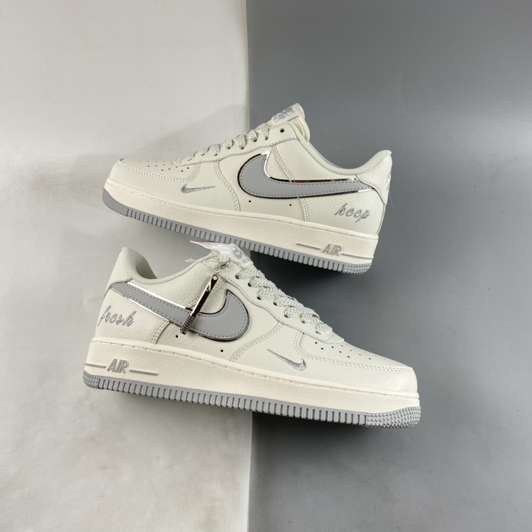 P260 Nike Air Force 1’07 Low ”Keep Fresh” 灰银小勾 空军一号板鞋 BM1996-033