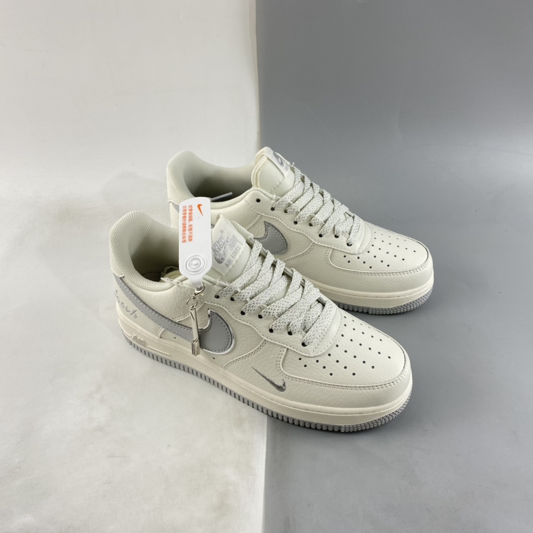 P260 Nike Air Force 1'07 Low ”Keep Fresh” 灰银小勾 空军一号板鞋 BM1996-033