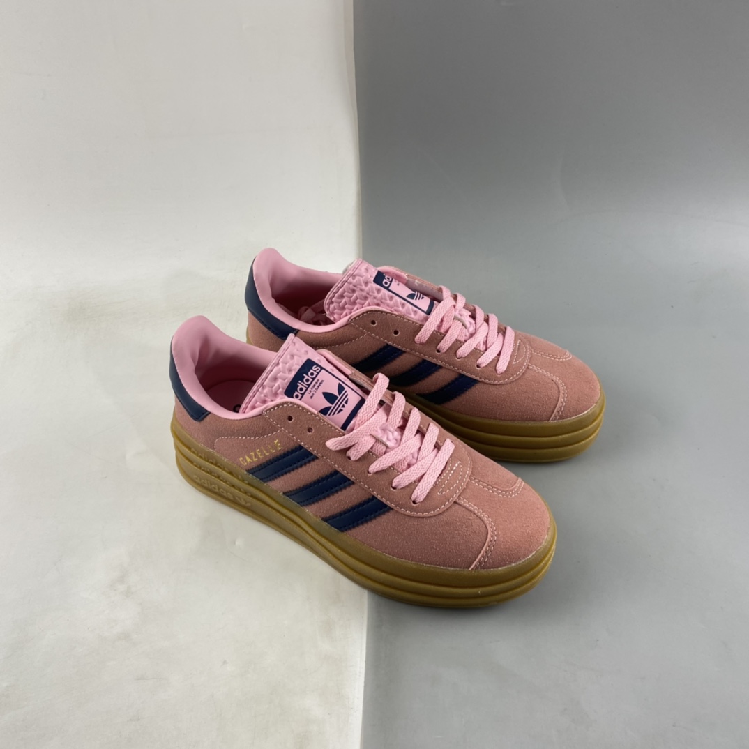 Adidas Originals Gazelle Bold clover thick-soled casual anti-skid shoes HO6122