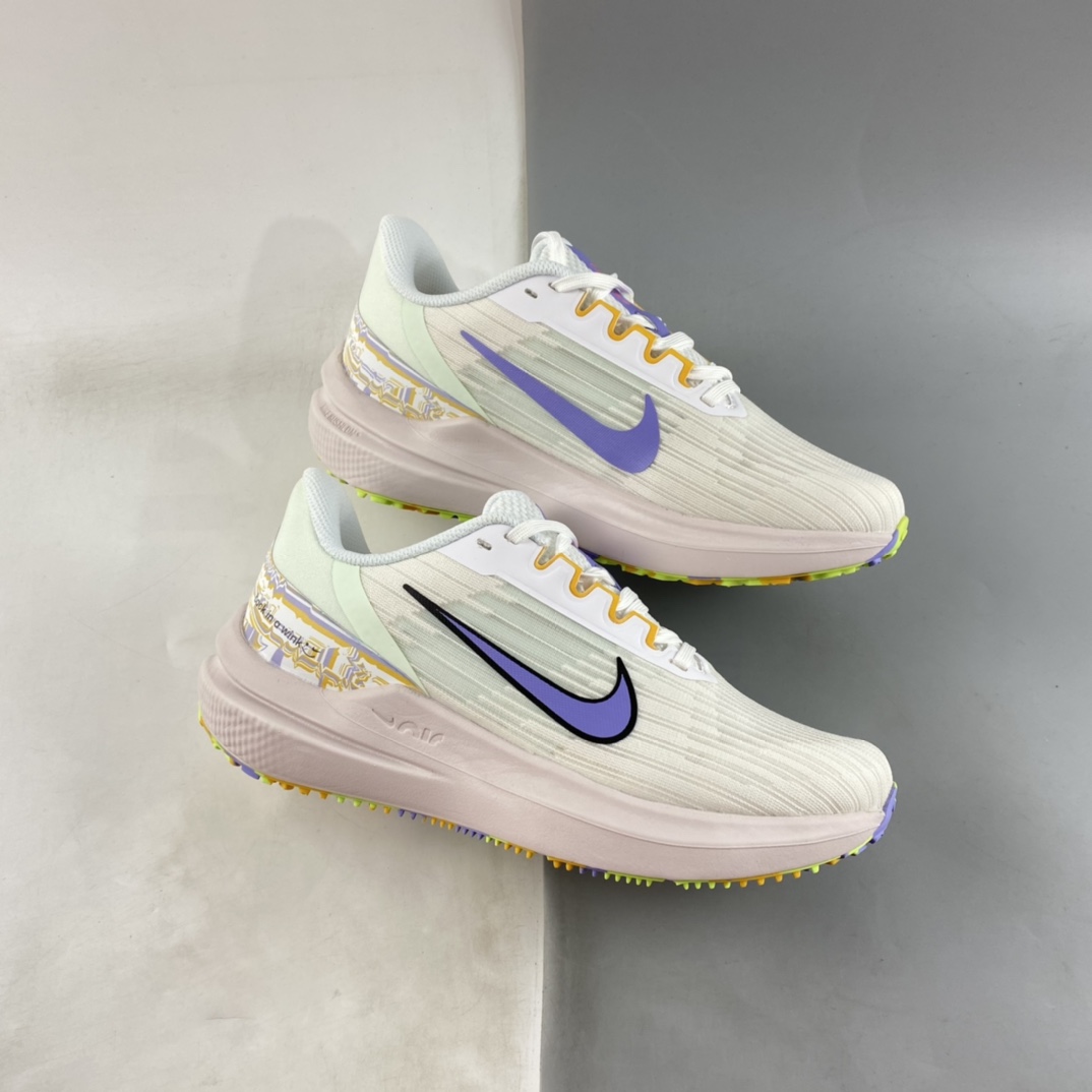 P160 Nike Air Zoom Winflo 9 V9登月网面透气跑步鞋 DR8802-100