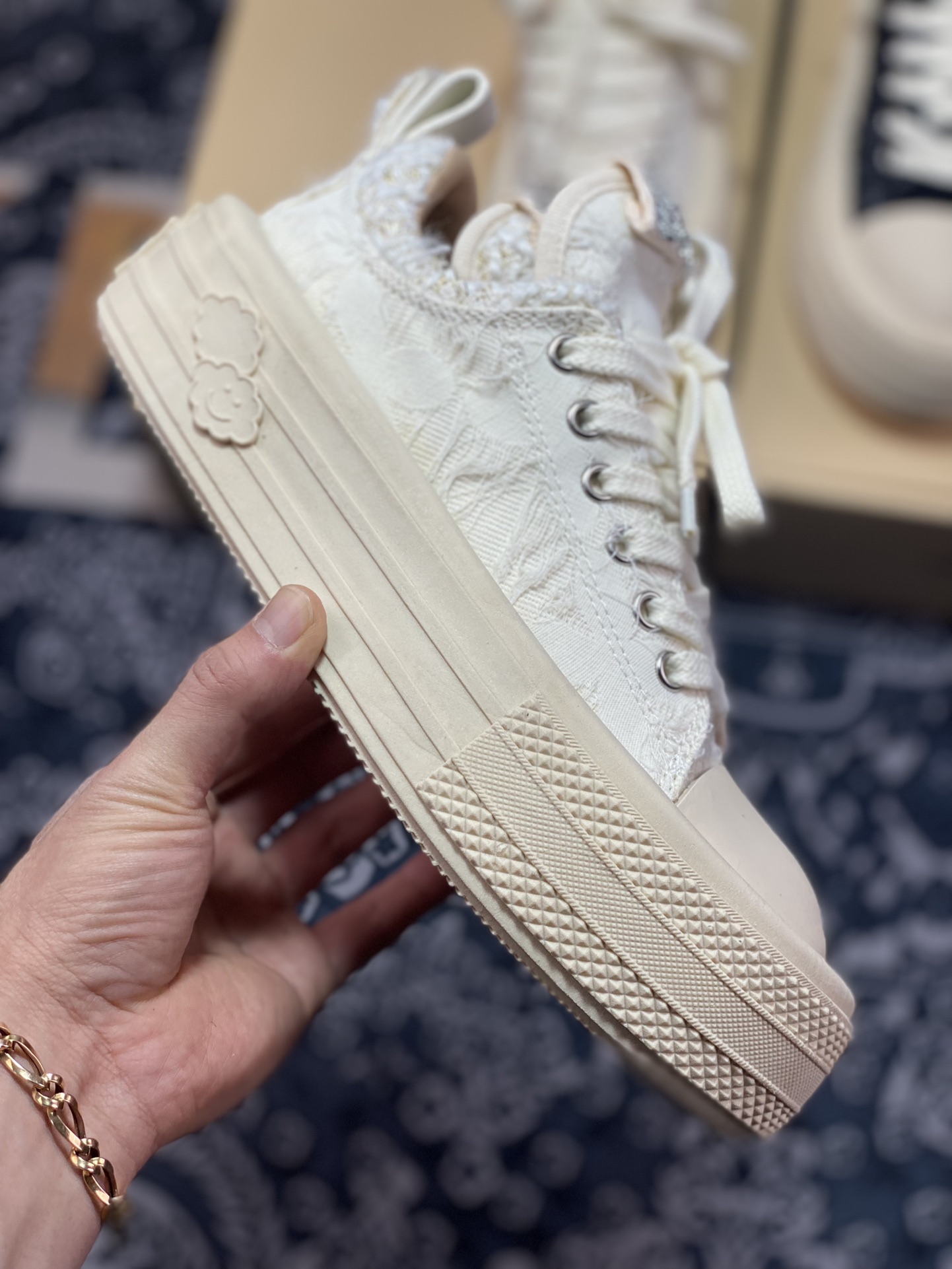 Original grade Zhao Lusi/Dilraba's same national fashion treasure sneakers, emerging brand FORESHADOW ”Double-Uni” Sneaker, thick sole, wear-resistant, non-slip, increased height