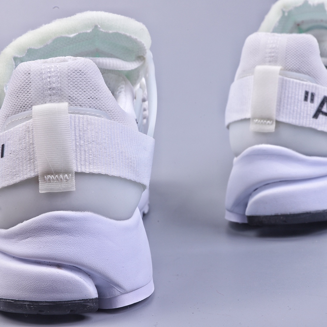Off-White x Nike Air Presto 一代耐克王休闲运动百搭慢跑鞋 采用原厂档案的私模大底 内置真气垫脚感 全方位打造真材实料 采用原厂纸板开模 版型完美与ZP一致 采用原厂档案的私模大底 带荧光 原装TUP真皮贴合 原装级性价比至高 细节规整！ 原盒包装 配原装防盗扣！ 官方货号：AA3830 100 尺码：40 40.5 41 42 42.5 43 44 44.5 45