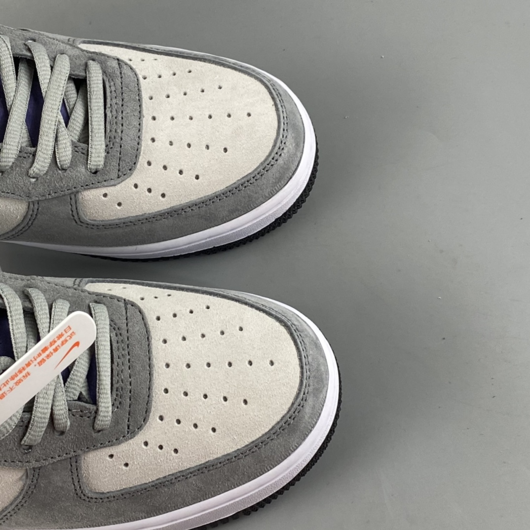 P240 Nike Air Force 1'07 Low 灰紫勾麂皮 空军一号低帮休闲板鞋 HH9636-056