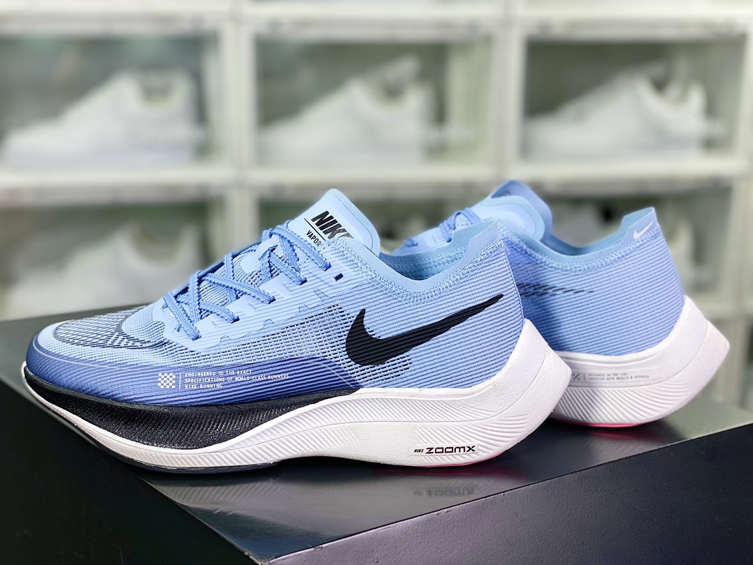 240 ZoomX Vaporfly NEXT% 2”Coconut Milk Ghost Green”破2系列马拉松泡棉慢跑鞋“网纱蓝紫黑”CU4111-401