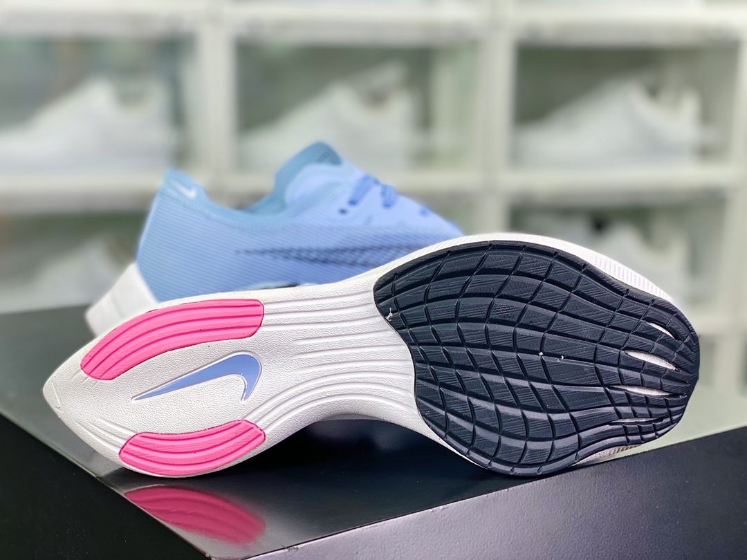 240 ZoomX Vaporfly NEXT% 2”Coconut Milk Ghost Green”破2系列马拉松泡棉慢跑鞋“网纱蓝紫黑”CU4111-401