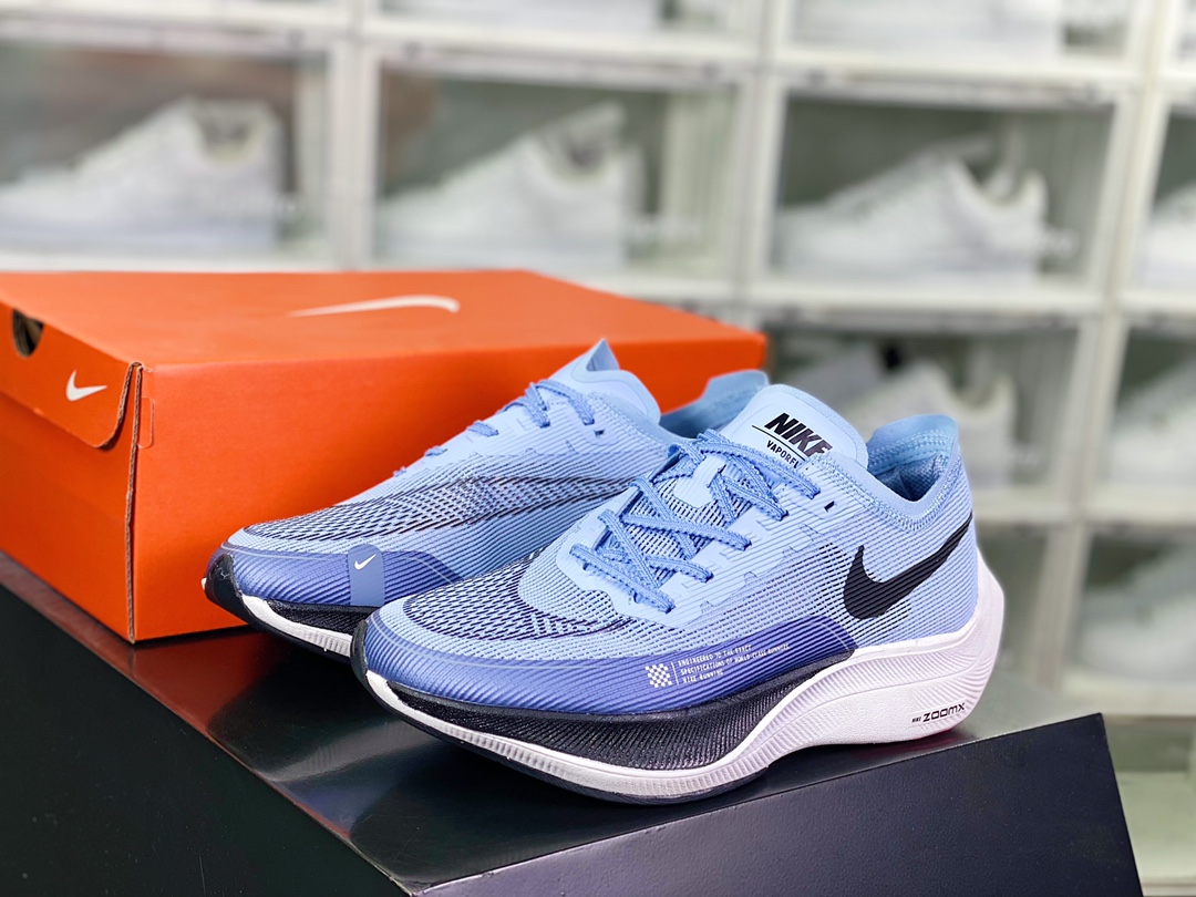 240 ZoomX Vaporfly NEXT% 2”Coconut Milk Ghost Green”破2系列马拉松泡棉慢跑鞋“网纱蓝紫黑”CU4111-401