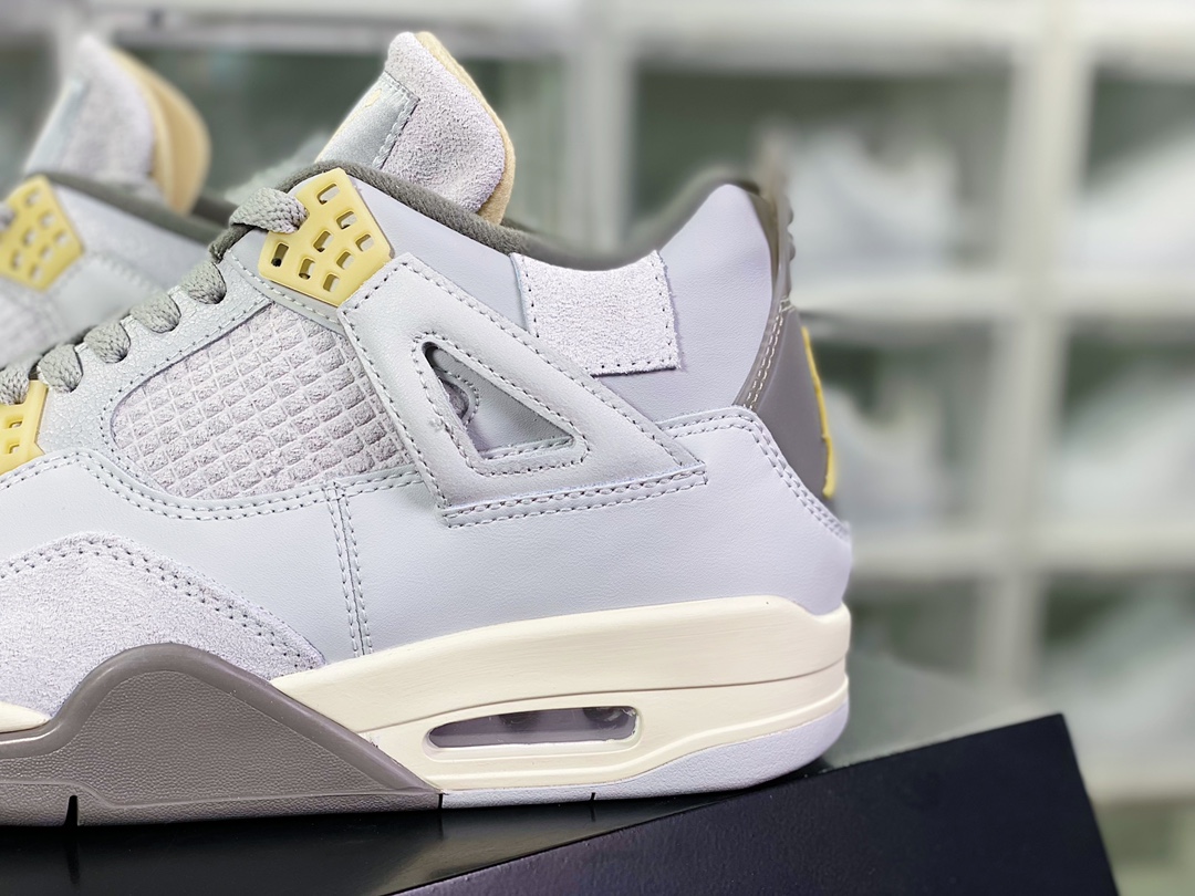 300 Air Jordan 4 Retro SE Craft”Photon Dust”AJ4代中帮篮球鞋“灰绿灰兔子”DV3742-021