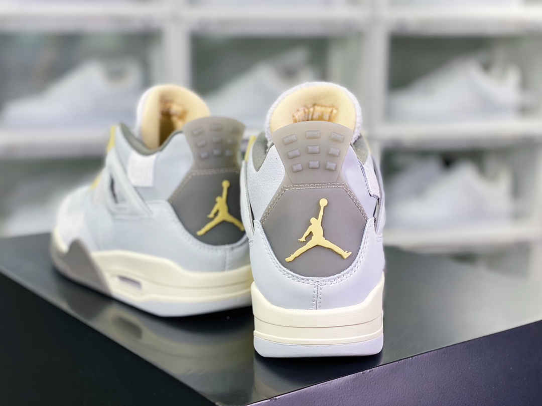 300 Air Jordan 4 Retro SE Craft”Photon Dust”AJ4代中帮篮球鞋“灰绿灰兔子”DV3742-021