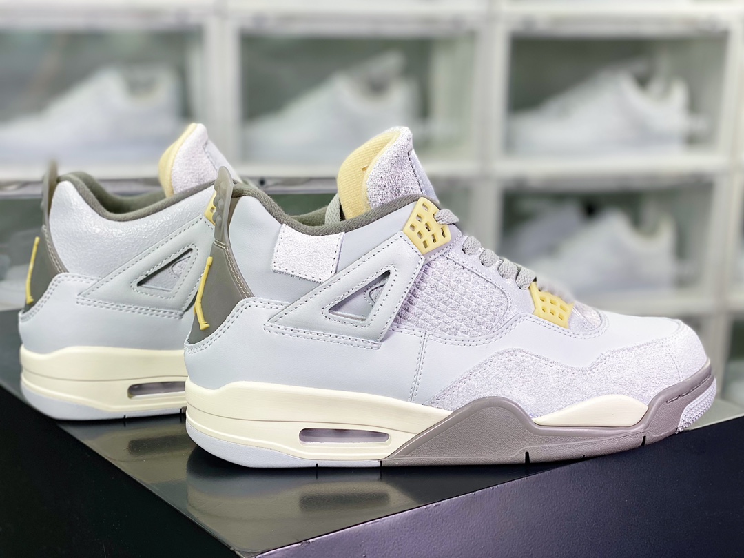 300 Air Jordan 4 Retro SE Craft”Photon Dust”AJ4代中帮篮球鞋“灰绿灰兔子”DV3742-021