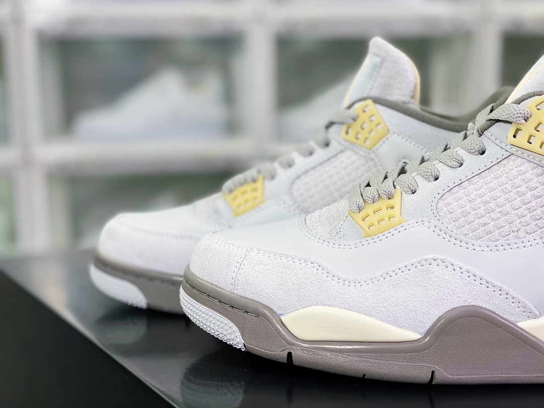 300 Air Jordan 4 Retro SE Craft”Photon Dust”AJ4代中帮篮球鞋“灰绿灰兔子”DV3742-021