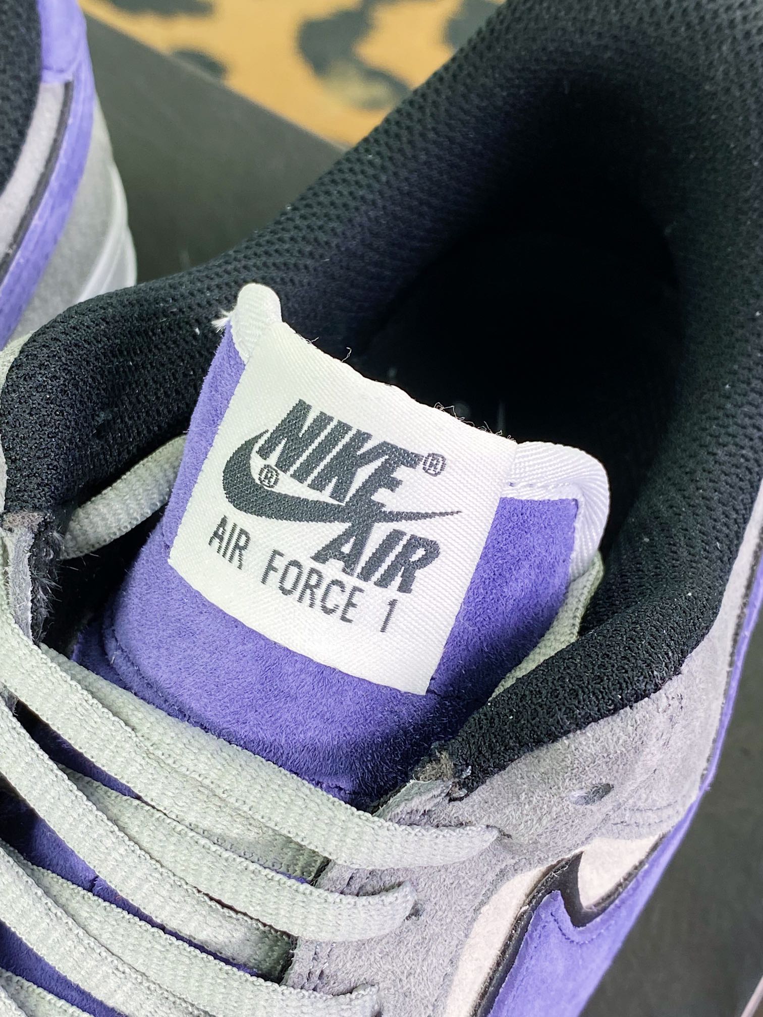 Air Force 1′07 Low Suede ”Rat Gray/Black/Purple” Air Force One classic low ”suede tree gray black purple hook” HH9636-056