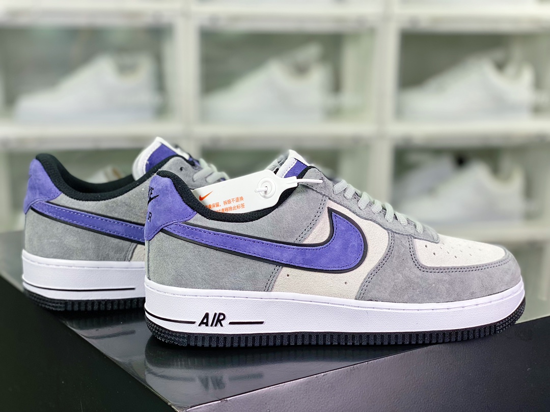 Air Force 1′07 Low Suede ”Rat Gray/Black/Purple” Air Force One classic low ”suede tree gray black purple hook” HH9636-056