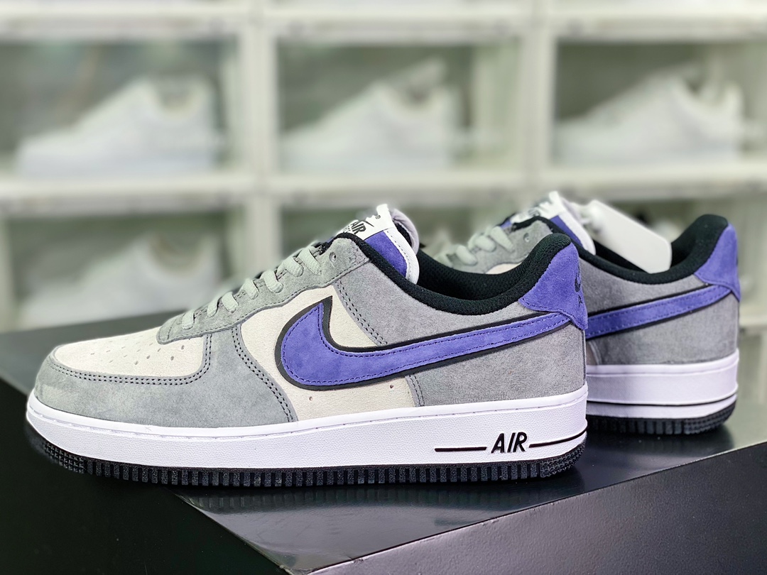 Air Force 1′07 Low Suede ”Rat Gray/Black/Purple” Air Force One classic low ”suede tree gray black purple hook” HH9636-056