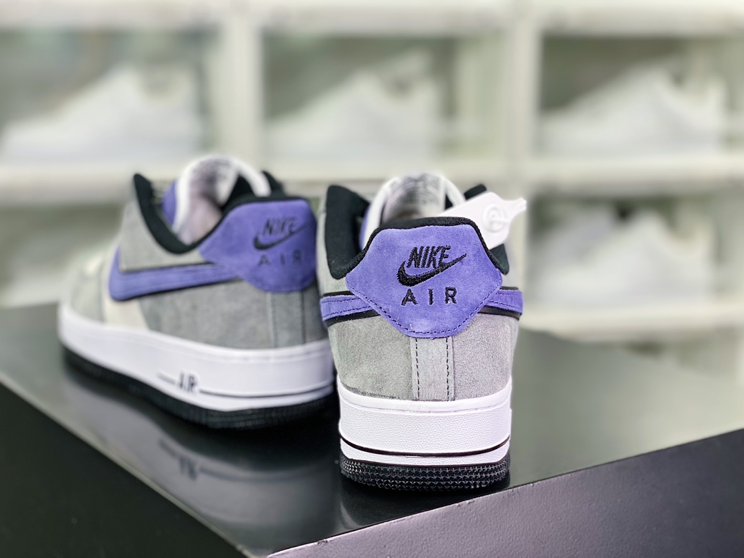 Air Force 1′07 Low Suede ”Rat Gray/Black/Purple” Air Force One classic low ”suede tree gray black purple hook” HH9636-056