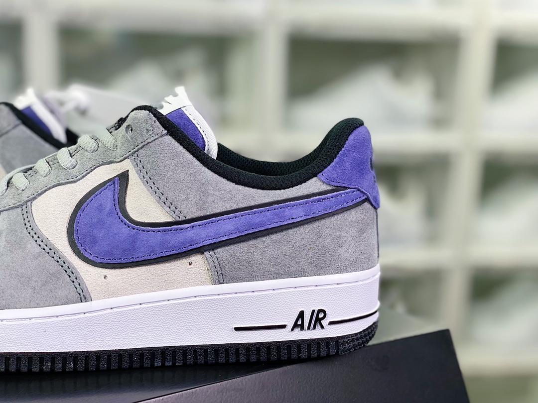 Air Force 1′07 Low Suede ”Rat Gray/Black/Purple” Air Force One classic low ”suede tree gray black purple hook” HH9636-056