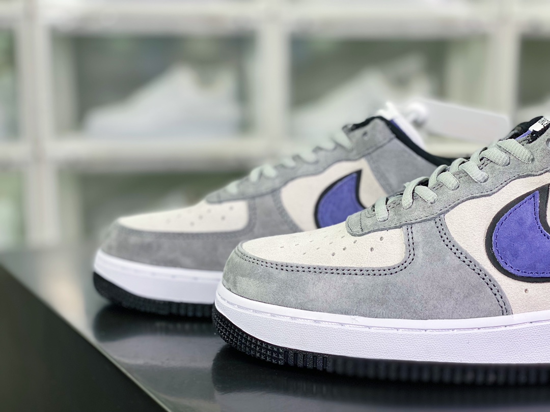 Air Force 1′07 Low Suede ”Rat Gray/Black/Purple” Air Force One classic low ”suede tree gray black purple hook” HH9636-056