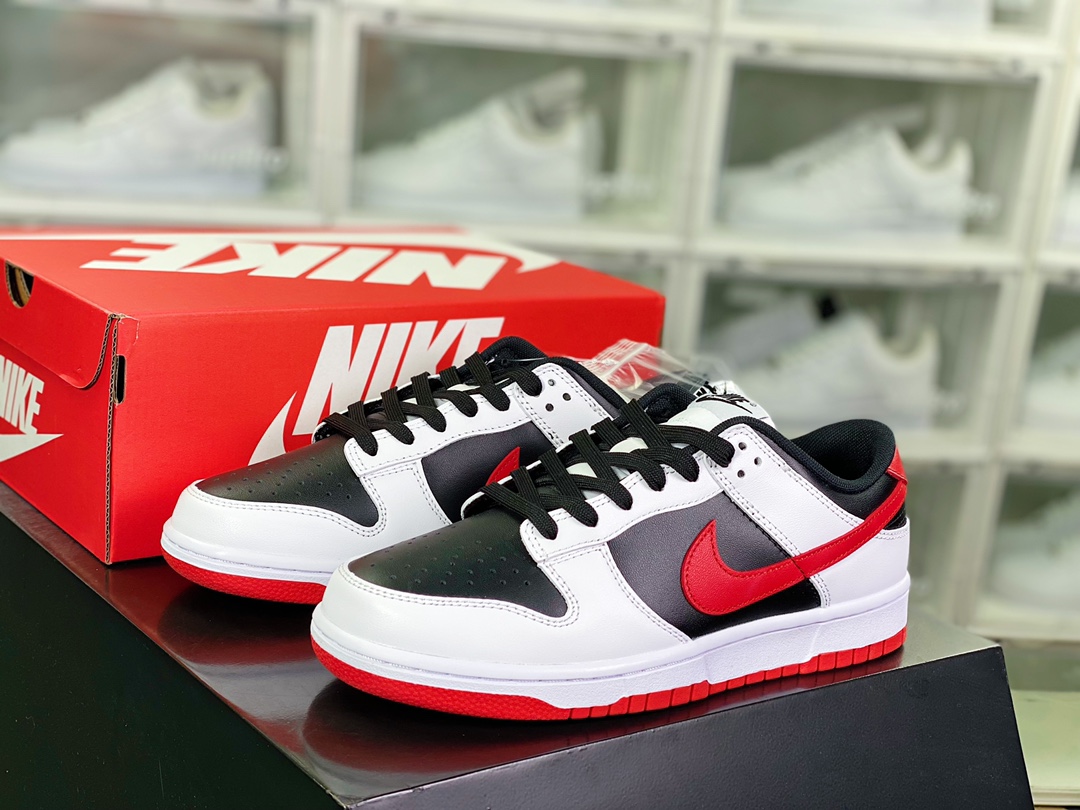 280 SB Dunk Retro Low”White/Black/Red”扣篮系列低帮板鞋“皮革白黑红”FD9762-061