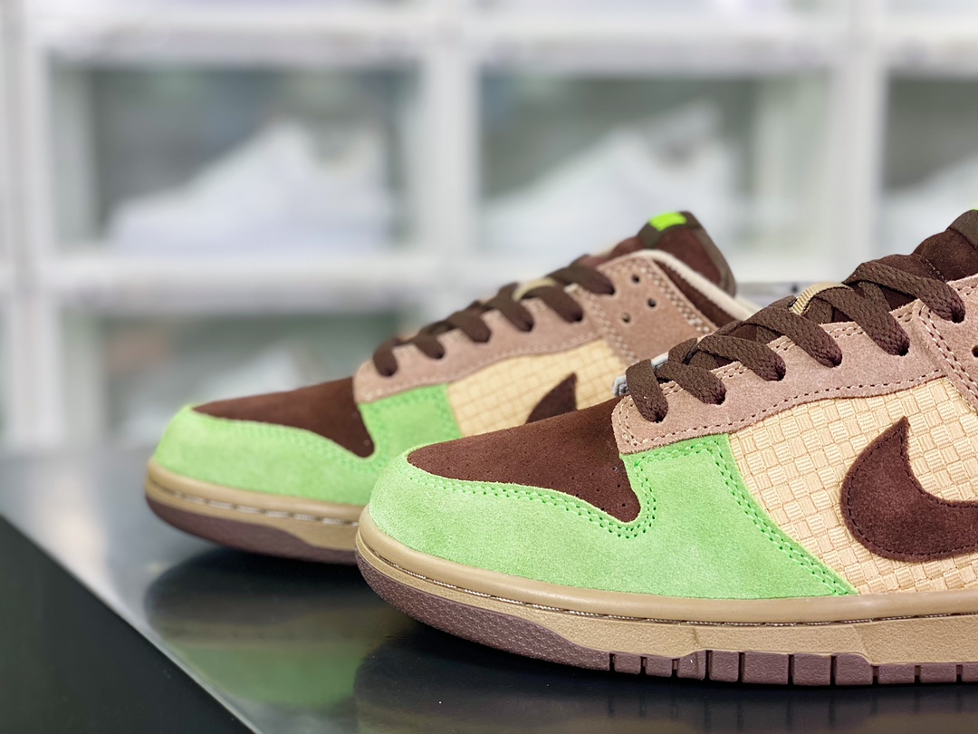 280 Kickshawaii x 【Nike】 SB Dunk Low”Aloha”扣篮系板鞋“夏威夷绿棕卡其”310661-221