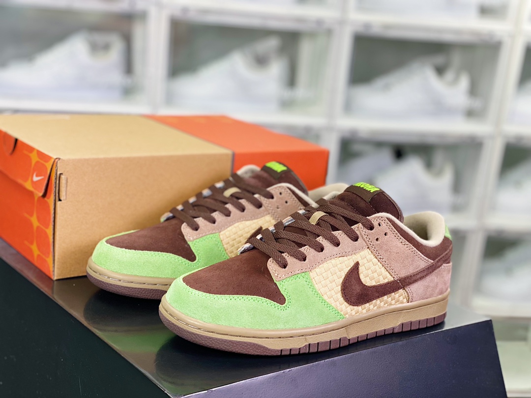 280 Kickshawaii x 【Nike】 SB Dunk Low”Aloha”扣篮系板鞋“夏威夷绿棕卡其”310661-221