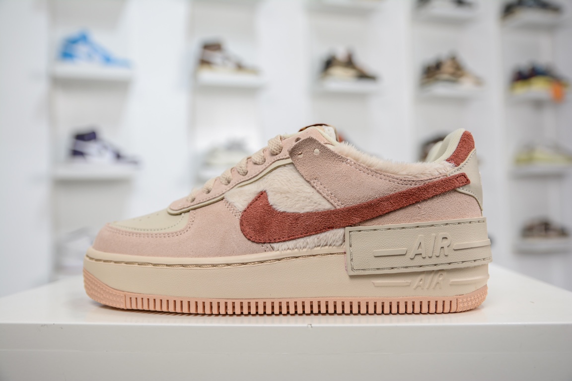 Air Force 1 Shadow 赤红 轻量增高低帮百搭板鞋马卡龙 DZ4705-200